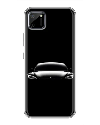 Чехол для Realme C11 с картинкой «Фары Tesla Night» Чехол для Realme C11 с картинкой «Фары Tesla Night»