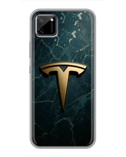Чехол для Realme C11 с картинкой «Мраморная Tesla Gold» Чехол для Realme C11 с картинкой «Мраморная Tesla Gold»