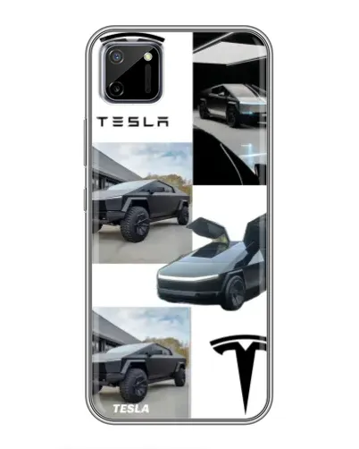 Чехол для Realme C11 с картинкой «Коллаж Cybertruck Tesla» Чехол для Realme C11 с картинкой «Коллаж Cybertruck Tesla»