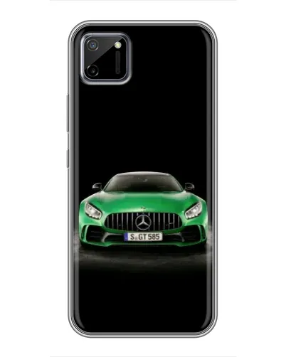Чехол для Realme C11 с картинкой «Mercedes — неоновый лого» Чехол для Realme C11 с картинкой «Mercedes — неоновый лого»