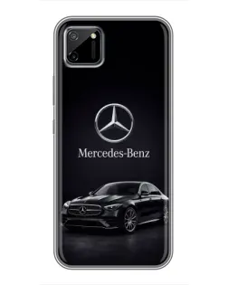 Чехол для Realme C11 с картинкой «Mercedes — решетка радиатора»