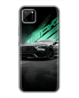 Чехол для Realme C11 с картинкой «Темный Mercedes AMG»