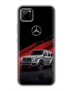 Чехол для Realme C11 с картинкой «Mercedes G-Class красный»