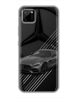 Чехол для Realme C11 с картинкой «Mercedes AMG — графика»