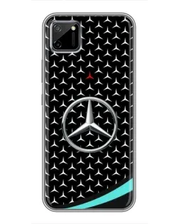 Чехол для Realme C11 с картинкой «Mercedes — бирюзовый акцент»