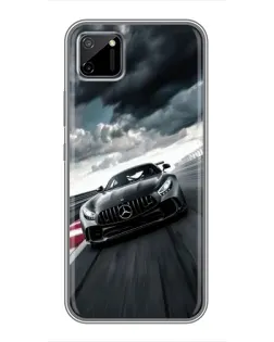 Чехол для Realme C11 с картинкой «Гоночный Mercedes AMG»