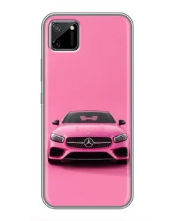 Чехол для Realme C11 с картинкой «Розовый Mercedes AMG»