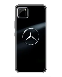 Чехол для Realme C11 с картинкой «Mercedes на металле»