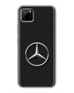Чехол для Realme C11 с картинкой «Карбоновый Mercedes стиль»