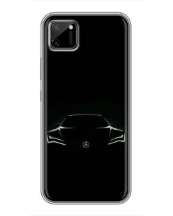 Чохол для Realme C11 з картинкою «Mercedes — силует авто»