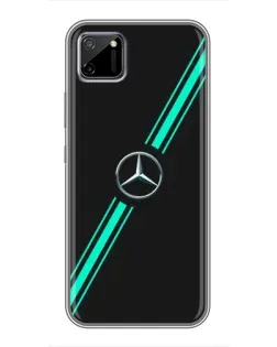 Чохол для Realme C11 з картинкою «Спортивні лінії Mercedes»