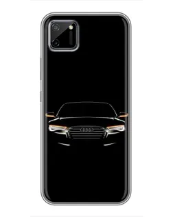 Чехол для Realme C11 с картинкой «Audi — ночной контур»