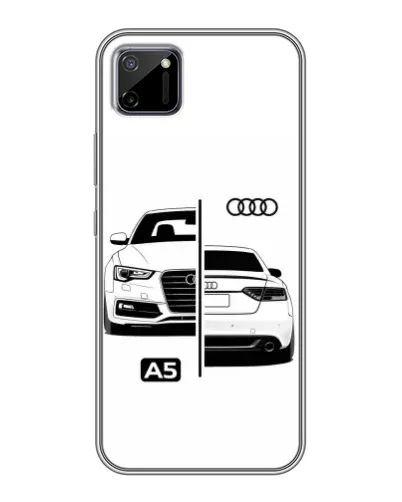 Чехол для Realme C11 с картинкой «Audi — контрастный дизайн» Чехол для Realme C11 с картинкой «Audi — контрастный дизайн»