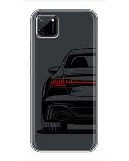 Чехол для Realme C11 с картинкой «Задняя часть Audi — арт»