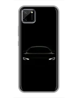 Чехол для Realme C11 с картинкой «Взгляд Audi в темноте»
