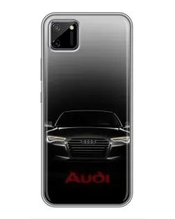 Чехол для Realme C11 с картинкой «Audi — градиентный контур»