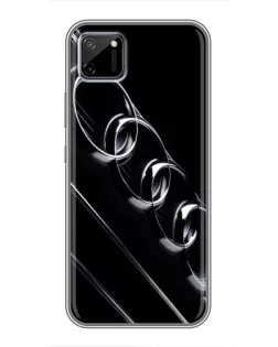 Чехол для Realme C11 с картинкой «Audi — абстрактные кольца»