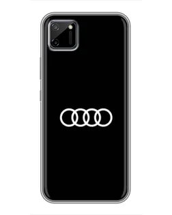 Чехол для Realme C11 с картинкой «Audi White Logo»