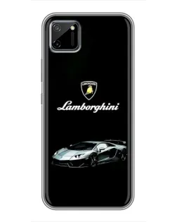 Чехол для Realme C11 с картинкой «Логотип Lamborghini классика»