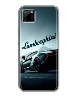 Чехол для Realme C11 с картинкой «Классическая надпись Lamborghini»