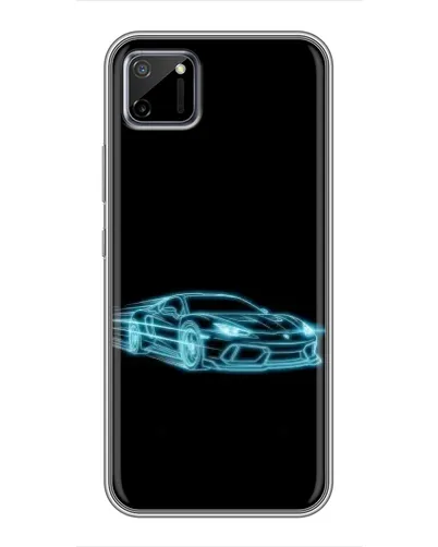 Чехол для Realme C11 с картинкой «Неоновый контур Lamborghini» Чехол для Realme C11 с картинкой «Неоновый контур Lamborghini»