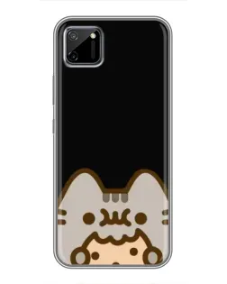 Чохол для Realme C11 з картинкою «Пушин на чорному»