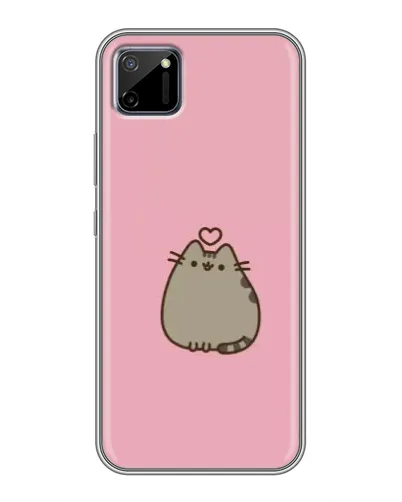 Чохол для Realme C11 з картинкою «Pusheen серце» Чохол для Realme C11 з картинкою «Pusheen серце»