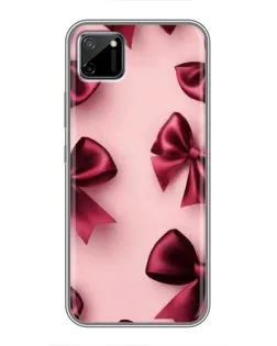Чехол для Realme C11 с картинкой «Бордовый атлас»
