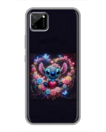 Чохол для Realme C11 з картинкою «Stitch у квітах» Чохол для Realme C11 з картинкою «Stitch у квітах»