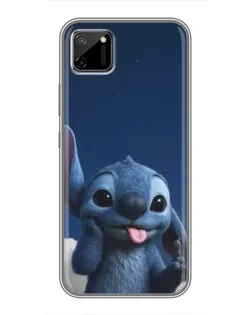 Чехол для Realme C11 с картинкой «Стич в облаках»