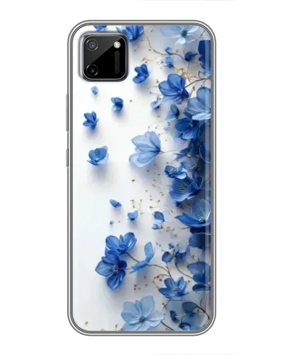 Чехол для Realme C11 с картинкой «Голубой цветочный каскад» Чехол для Realme C11 с картинкой «Голубой цветочный каскад»