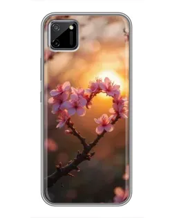 Чохол для Realme C11 з картинкою «Рожевий цвіт сердечко на тлі заходу» Чохол для Realme C11 з картинкою «Рожевий цвіт сердечко на тлі заходу»
