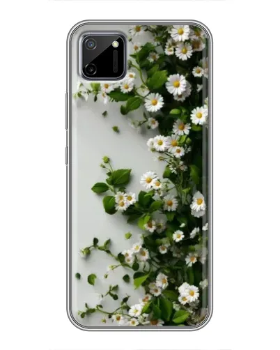 Чехол для Realme C11 с картинкой «Ветка мелких белых цветов» Чехол для Realme C11 с картинкой «Ветка мелких белых цветов»