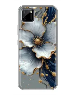 Чохол для Realme C11 з картинкою «Біла квітка та золотий флюїд» Чохол для Realme C11 з картинкою «Біла квітка та золотий флюїд»