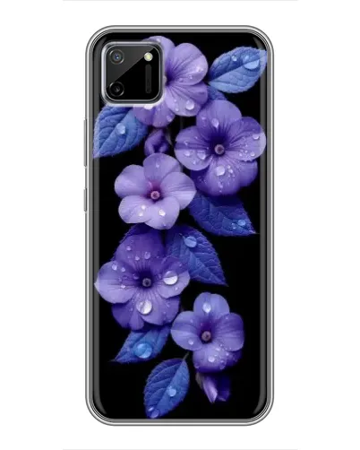 Чехол для Realme C11 с картинкой «Фиолетовые цветы с росою» Чехол для Realme C11 с картинкой «Фиолетовые цветы с росою»