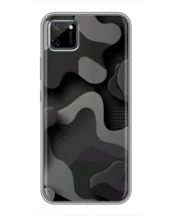 Чохол для Realme C11 з картинкою «Темний абстрактний камуфляж» Чохол для Realme C11 з картинкою «Темний абстрактний камуфляж»