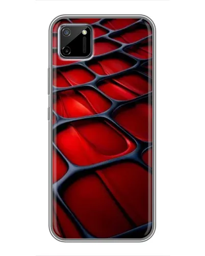 Чехол для Realme C11 с картинкой «Красная глянцевая сетка» Чехол для Realme C11 с картинкой «Красная глянцевая сетка»