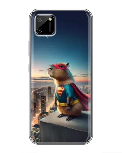 Чехол для Realme C11 с картинкой «Капи-мен супергерой» Чехол для Realme C11 с картинкой «Капи-мен супергерой»