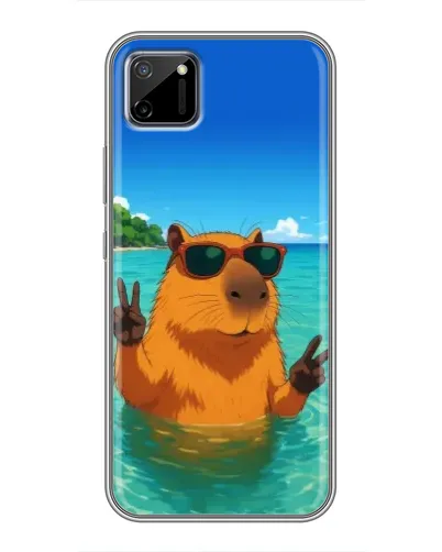 Чехол для Realme C11 с картинкой «Морская капибара» Чехол для Realme C11 с картинкой «Морская капибара»