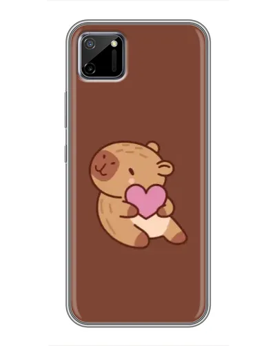 Чехол для Realme C11 с картинкой «Капибара с сердцем» Чехол для Realme C11 с картинкой «Капибара с сердцем»