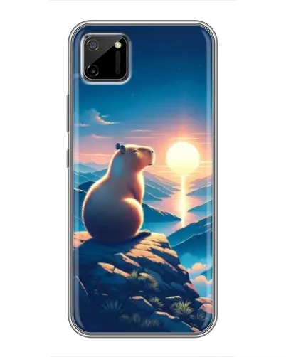 Чехол для Realme C11 с картинкой «Закат солнца с капибарой» Чехол для Realme C11 с картинкой «Закат солнца с капибарой»