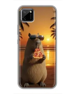 Чохол для Realme C11 з картинкою «Капібара з піцою» Чохол для Realme C11 з картинкою «Капібара з піцою»