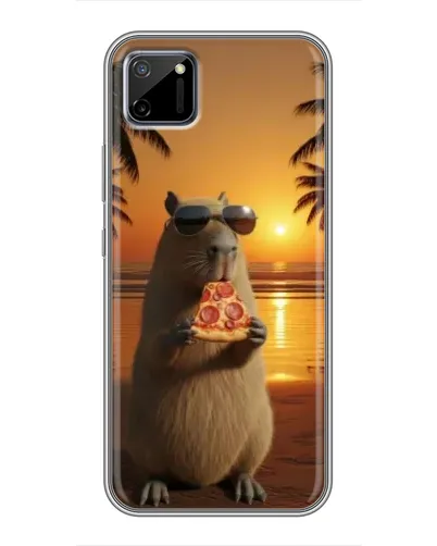 Чехол для Realme C11 с картинкой «Капибара с пиццей» Чехол для Realme C11 с картинкой «Капибара с пиццей»