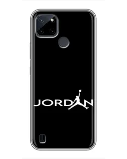 Чохол для Realme C12 з картинкою «Jordan White Logo»