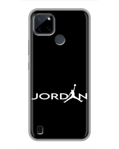 Чохол для Realme C12 з картинкою «Jordan White Logo» Чохол для Realme C12 з картинкою «Jordan White Logo»