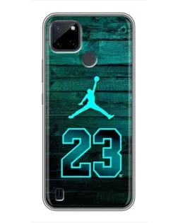 Чохол для Realme C12 з картинкою «Jordan Cyan 23»