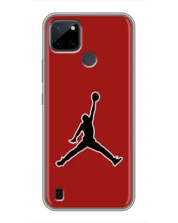 Чохол для Realme C12 з картинкою «Jordan Red Back»