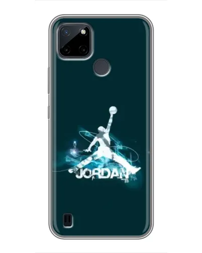 Чохол для Realme C12 з картинкою «Jordan Blue Fire» Чохол для Realme C12 з картинкою «Jordan Blue Fire»