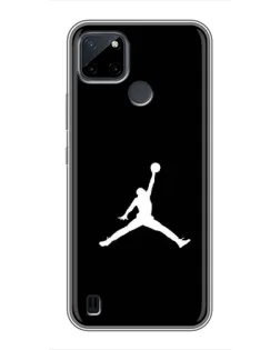Чохол для Realme C12 з картинкою «Jordan Silhouette»