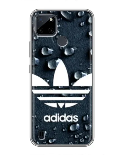 Чехол для Realme C12 с картинкой «Adidas Trefoil Blue»